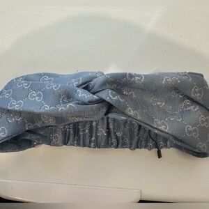 Gucci Light Blue and Silver Headband